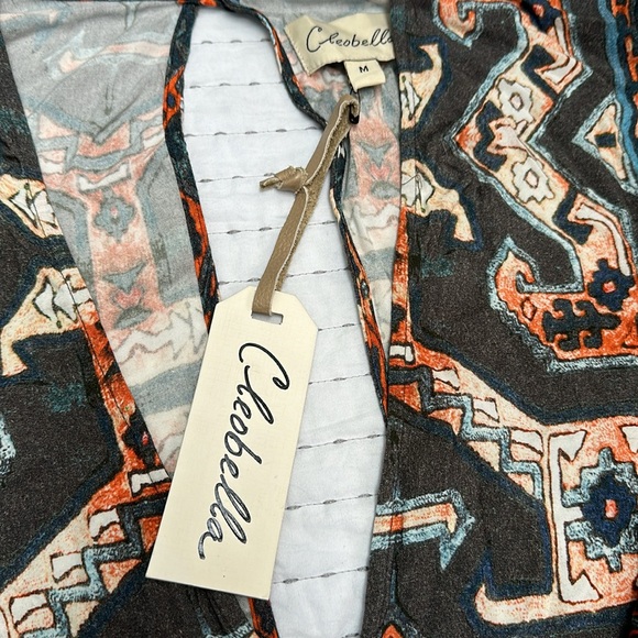 Cleobella Romper One Piece Aztec  Medium NWT Short Indie Hippie Boho - Picture 3 of 16